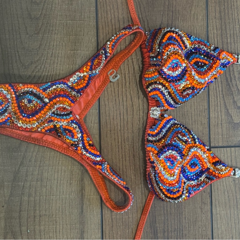 Colorful Beaded Bikini Set